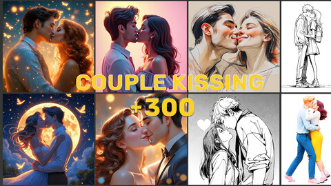 300 Couple Kissing Reference Images | Chatacter Images