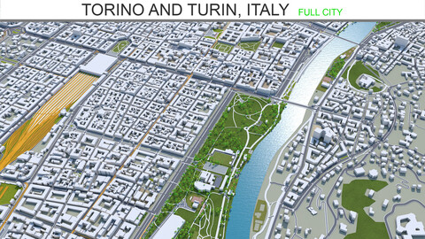 Torino and Turin, Italy 30km