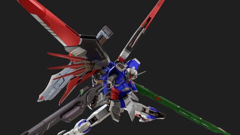 Destiny Impulse Gundam Custom - Rigged