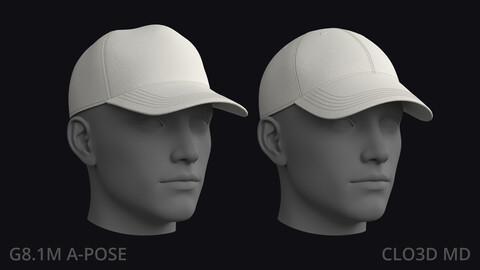 BASIC CAPS (5 & 6 panel) – zprj obj fbx highpoly