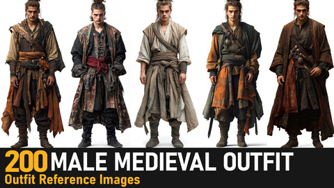 Male Medieval Outfit|4K Reference Images