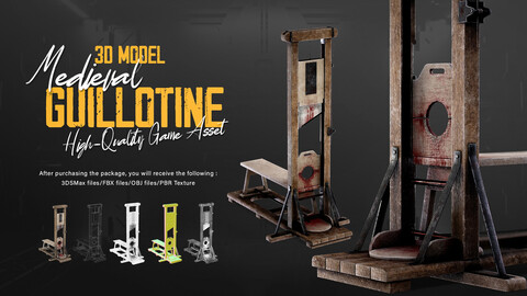 Medieval Guillotine – High-Quality 3D Asset