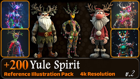 200 Yule Spirit Reference Pack | 4K | v.2