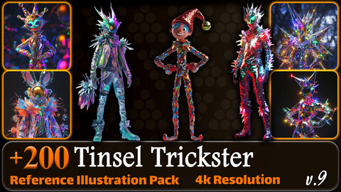 200 Tinsel Trickster Reference Pack | 4K | v.9