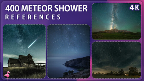 400 Meteor Shower Image Reference Pack – Vol 1