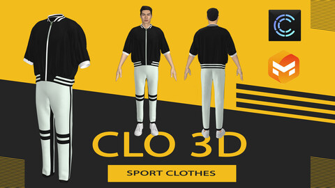 Sport clothes ,Marvelous Designer or Clo3D (ZPRJ)