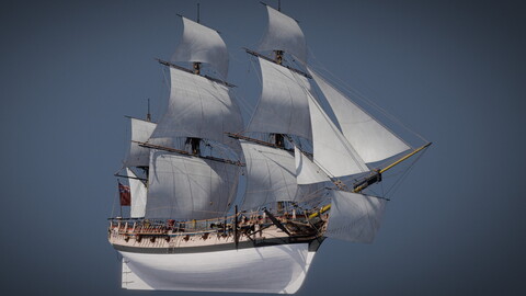 HMS Pegasus - Swan Class sail ship