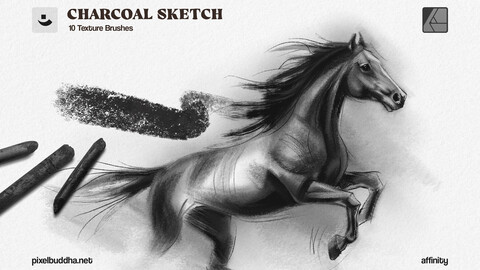 Charcoal Sketch Affinity Brushes