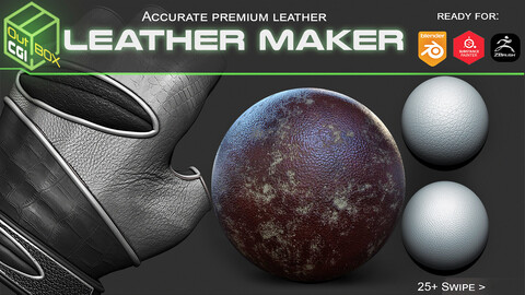 20 Essential Leather Brushes  for Zbrush Blender and Substance Painter - 70% RELEASE DISCOUNT