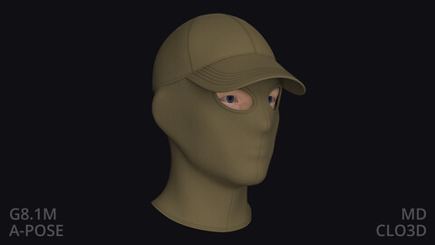 SKI MASK & CAP – zprj obj fbx highpoly