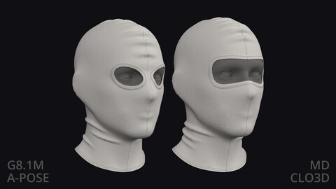 SKI MASK COMBO – zpac obj fbx highpoly