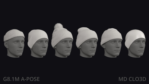 BASIC BEANIES PACK – zpac obj fbx highpoly