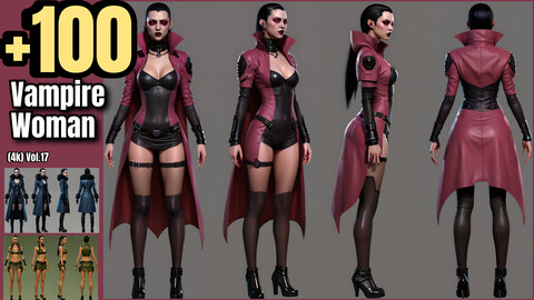 +100 Vampire Woman Concept (4k)