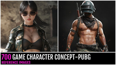 700 Game Character Consept - PUBG