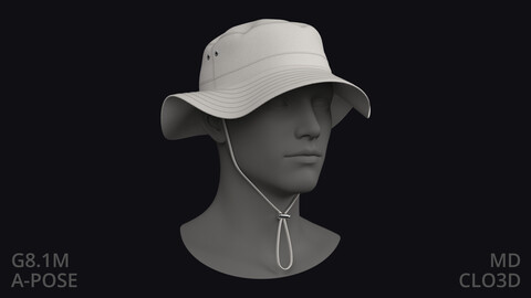 BASIC FISHING HAT – zpac obj fbx highpoly