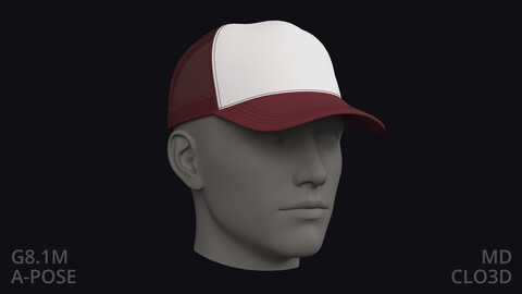 BASIC TRUCKER CAP – zprj obj fbx highpoly