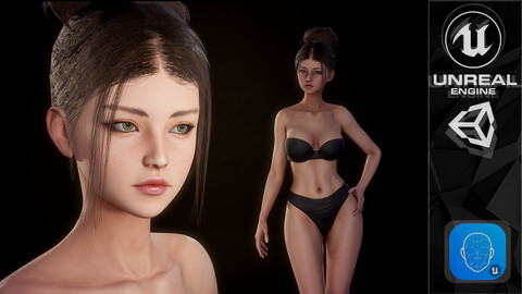 Girl Inna - Female Base Body Character