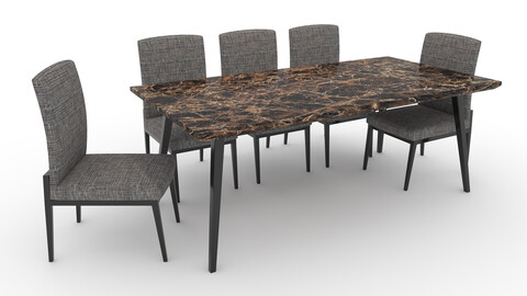 3D Model Dining Set 1