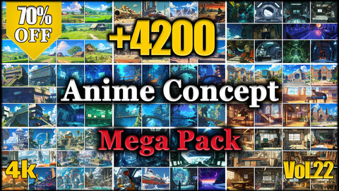 +4200 Anime Concept Reference Image Pack - MEGA PACK v.22 |4K|