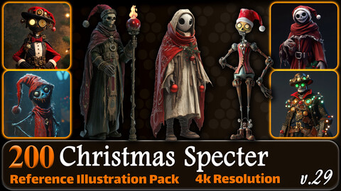 200 Christmas Specter Reference Pack | 4K | v.29