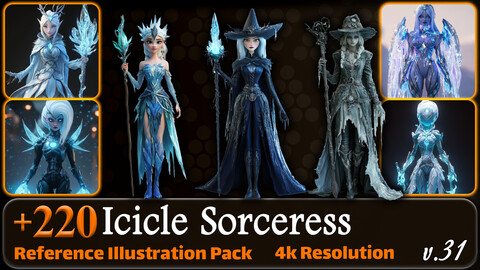 220 Icicle Sorceress Reference Pack | 4K | v.31