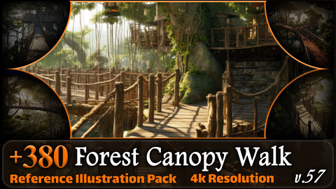 380 Forest Canopy Walk Reference Pack | 4K | v.57