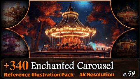 340 Enchanted Carousel Reference Pack | 4K | v.59