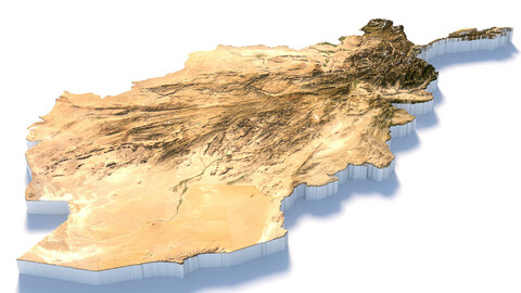 Afghanistan Terrain Map