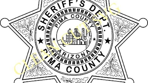 Deputy Sheriff Badge Pima County AZ vector file Black white vector outline or line art file for cnc laser cutting, wood, metal engraving, Cricut file, cnc router file, vinyl cutting, digital cutting machine file