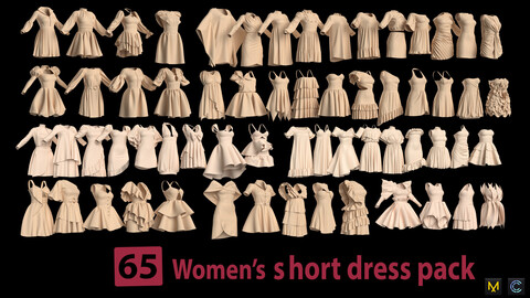 65 Women's Short dress pack-Bundles-85% off + Zprj +Obj + Fbx