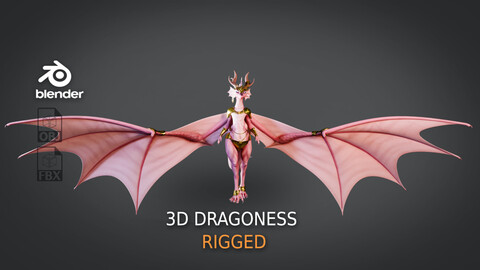 Dragoness 3d Model