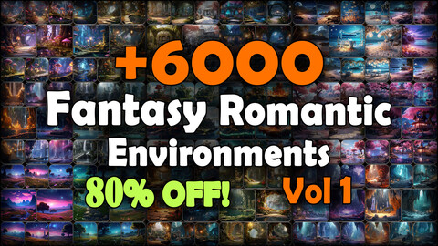 6000 Fantasy Romantic Environment Concept Reference Pack | MEGA Bundle | 4K | v.1