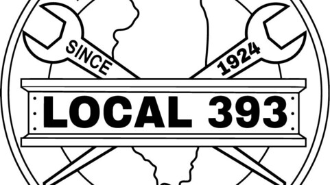 Iron Workers L 393 Badge vector file, svg dxf file for laser cutting, laser engraving, Cricut cut file, cnc router file, EZ Cad file