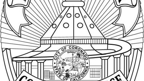 Coronado Police CA vector file, svg dxf file for laser cutting, laser engraving, Cricut cut file, cnc router file, EZ Cad file