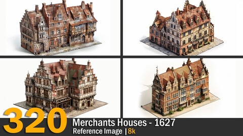 Merchants Houses - 1627 | Reference Images | 8K