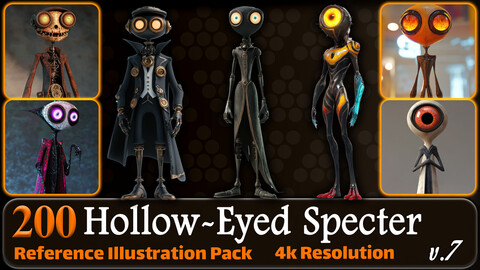 200 Hollow-Eyed Specter Reference Pack | 4K | v.7