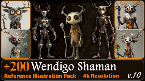 200 Wendigo Shaman Reference Pack | 4K | v.10