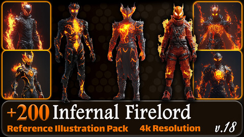 200 Infernal Firelord Reference Pack | 4K | v.18