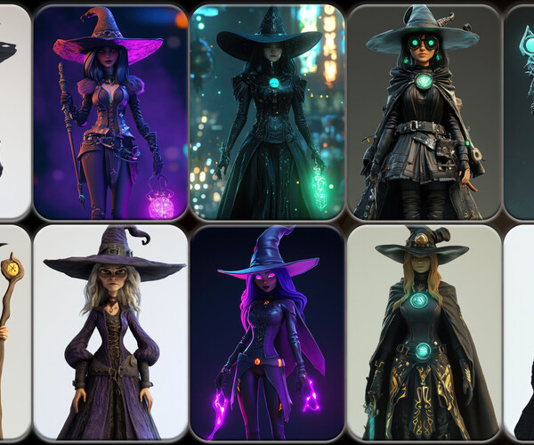 ArtStation - 200 Coven Witch Leader Reference Pack | 4K | v.19 | Artworks