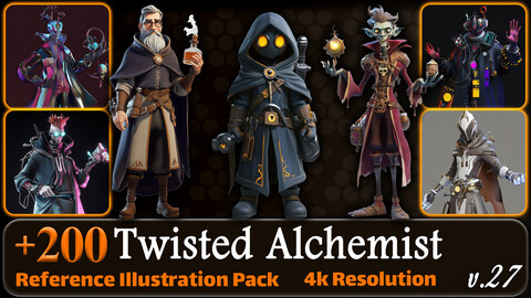 200 Twisted Alchemist Reference Pack | 4K | v.27