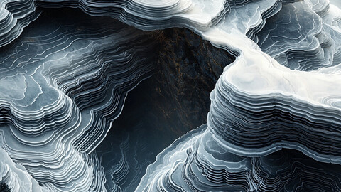 Ethereal Horizons: Nature's Sculpted Layers 2