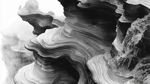 Ethereal Horizons: Nature's Sculpted Layers 10