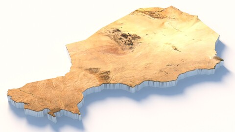 Niger Terrain Map