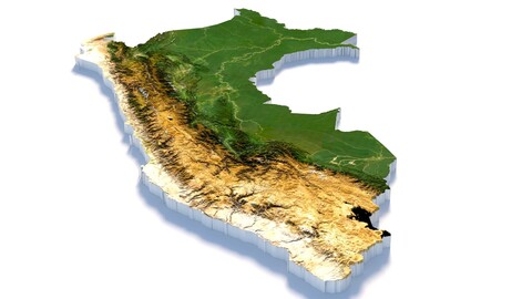 Peru Terrain Map