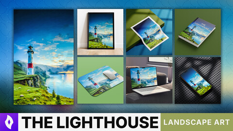 MATTE PAINTING: "The Lighthouse" | Landscape Art