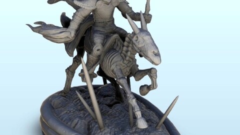 Necro horseman | STL for 3D Printing