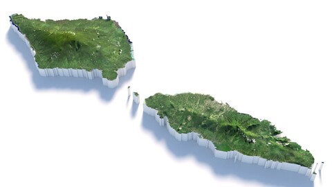 Samoa Terrain Map