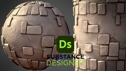 Stylized Bricks - Substance 3D Designer