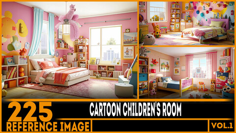 225 ART - Cartoon Children's Room Reference 4K Package vol.1