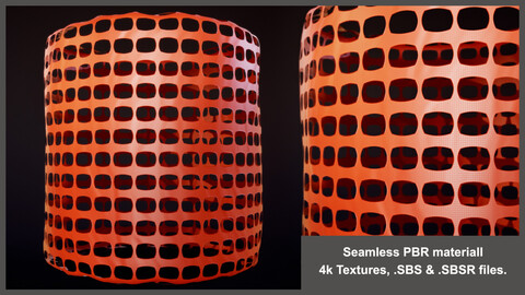 Seamless barricade safety net fence mesh material textures